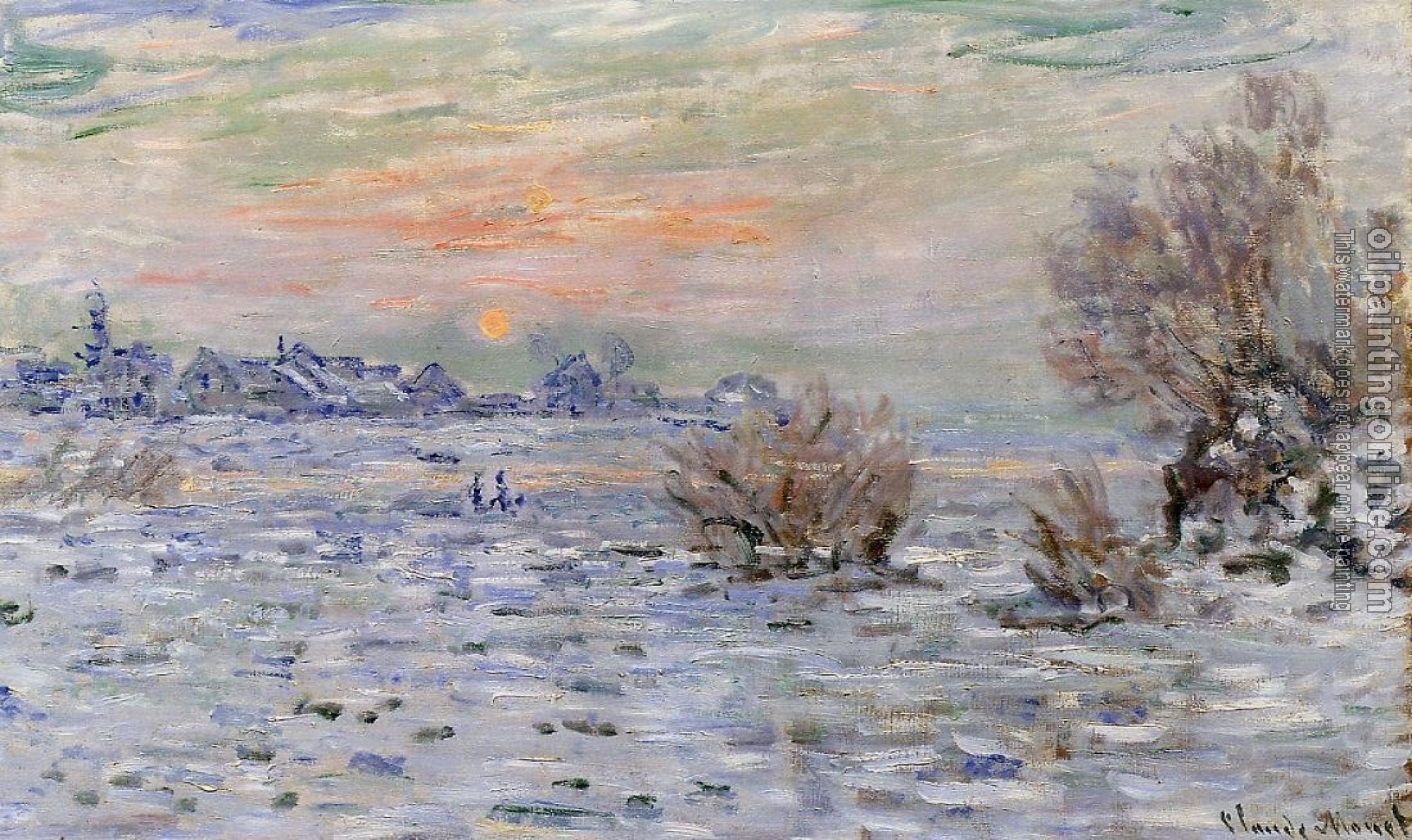 Monet, Claude Oscar - Winter on the Seine, Lavacourt